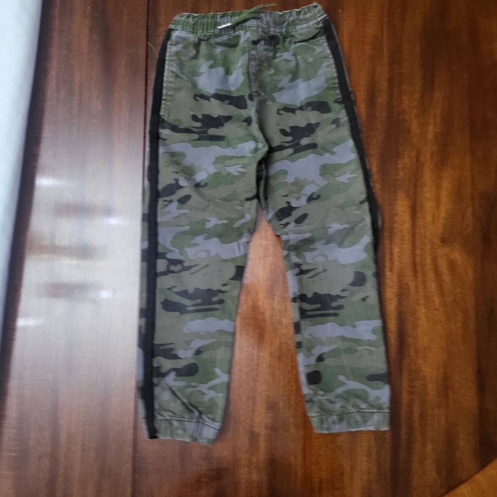 Kids Camouflage Print Casual Pants